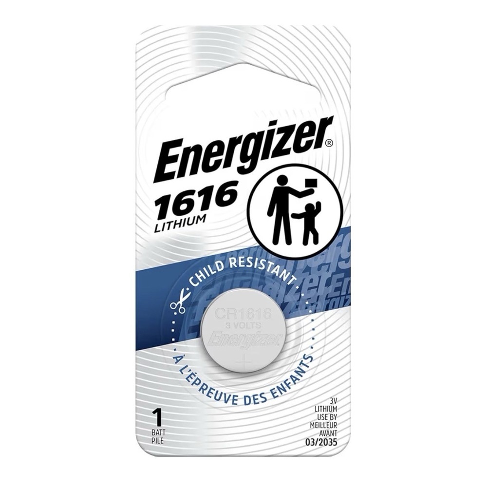 Energizer CR1616 Lithium Coin Battery 3V Exp 03/2035 Child Resistant